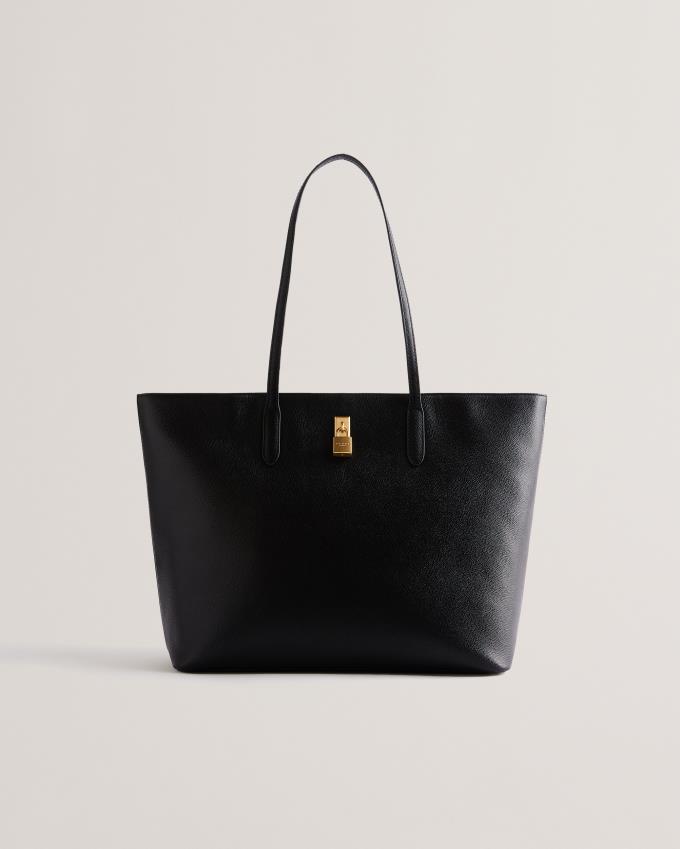 Sacs Fourre Tout Ted Baker Textured Padlock Noir Femme | MFC-42607689